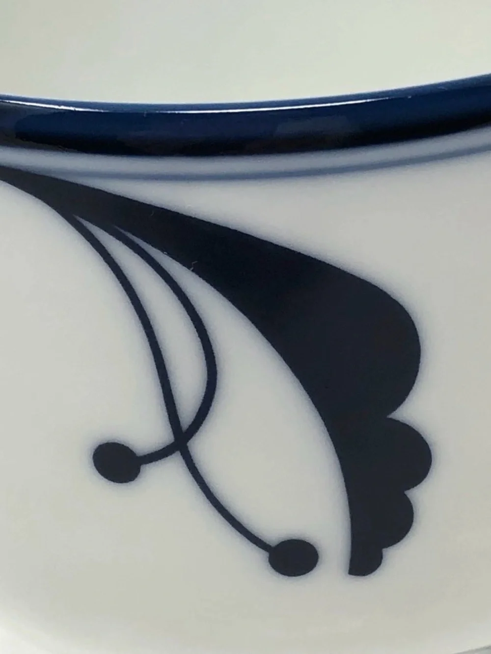 Vintage Dansk Flora Bayberry Blue Pedestal Dessert Bowl Japan